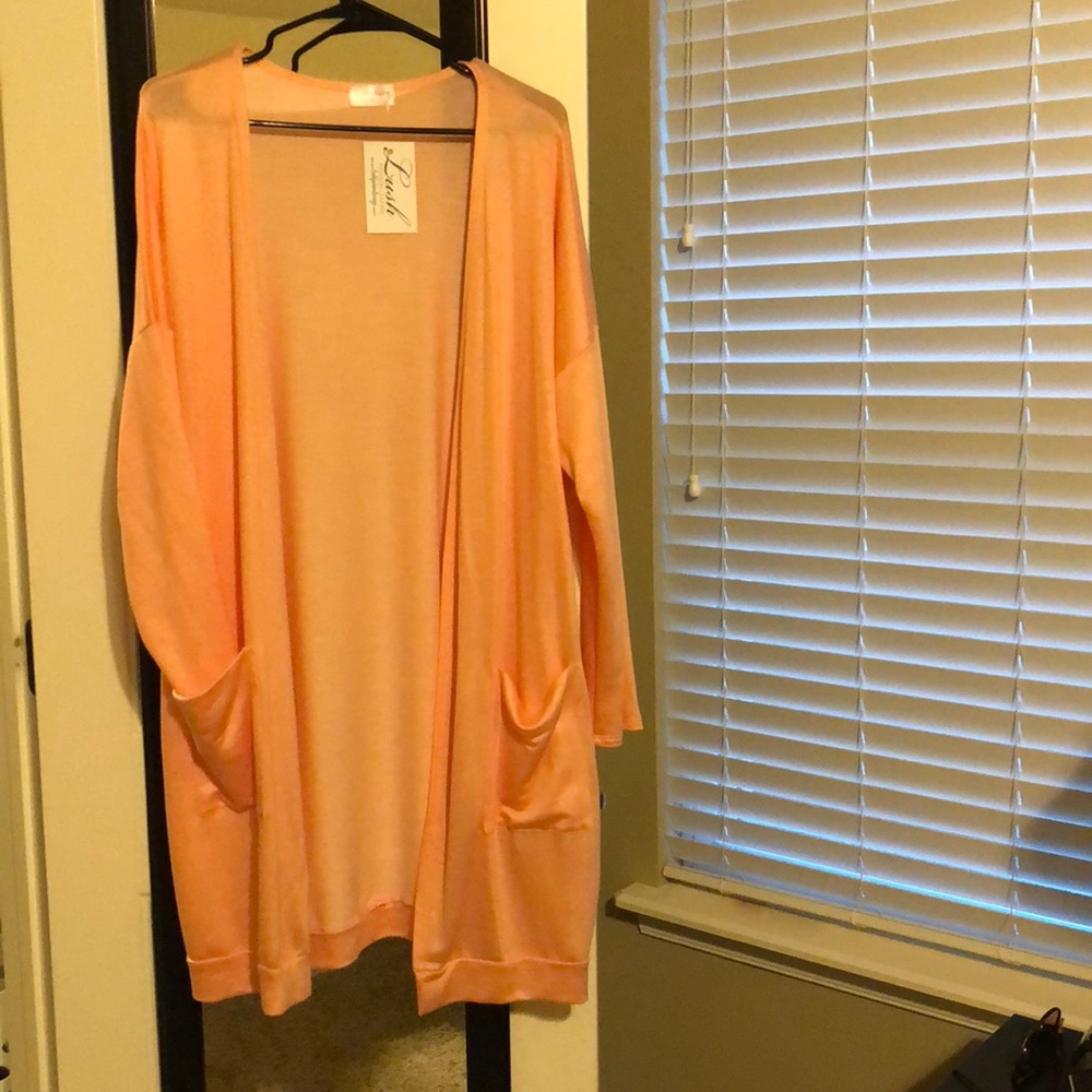 Peach Oversized Cardigan